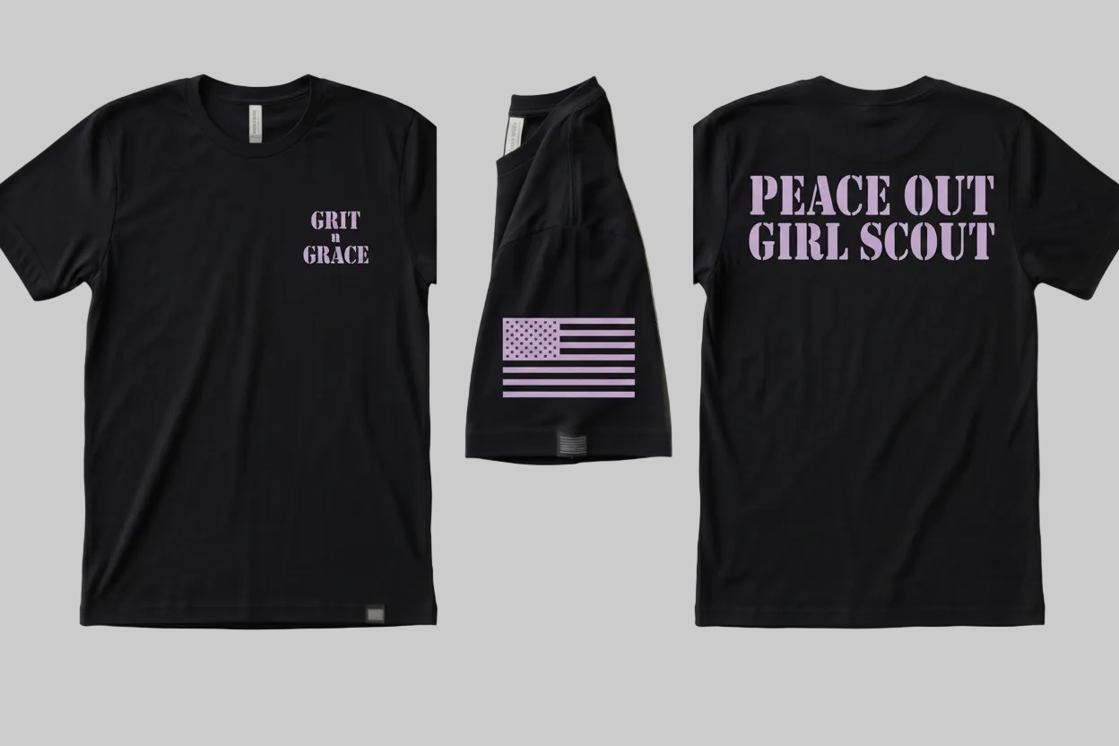 Peace Out Girl Scout T-shirt