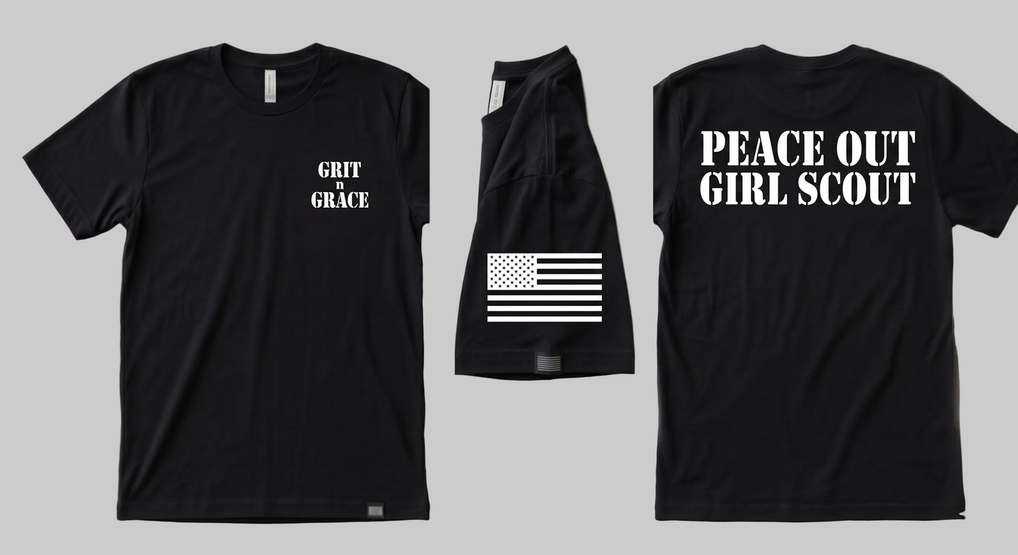 Peace Out Girl Scout T-shirt